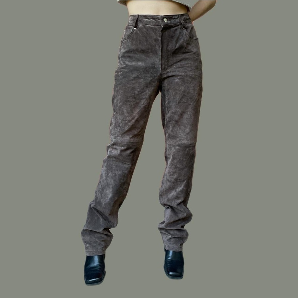 Vintage brown suede pants